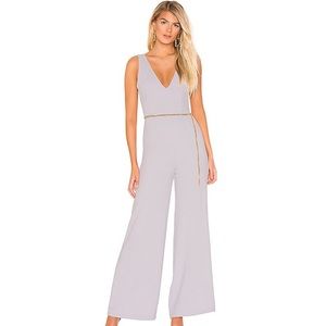 Carmela Deep V Wide Leg Backless Jumpsuit by Superdown
